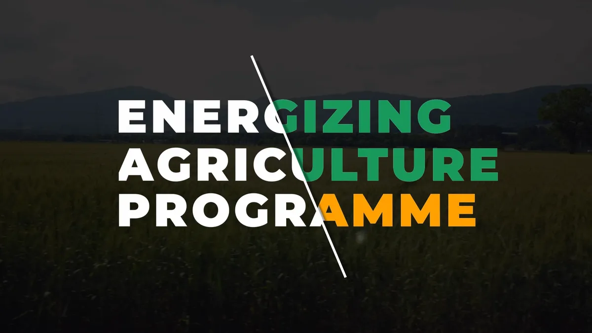 Still from Energizing Agriculture Programme Boot Camp
